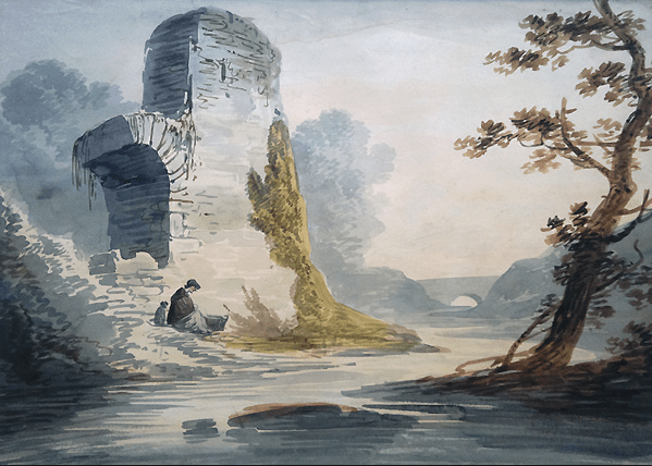Untitled river scene by William Payne